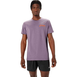 ASICS Chest Logo Ανδρικό Αθλητικό T-Shirt Μωβ 2031E659-500