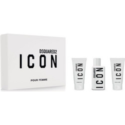 Dsquared2 Icon Pour Femme Eau de Parfum 50ml + Shower Gel 50ml + Body Lotion 50ml