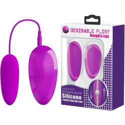 Pretty Love Desirable Flirt Naughty Egg Δονητής Egg για Ζευγάρια με Τηλεχειριστήριο Μωβ