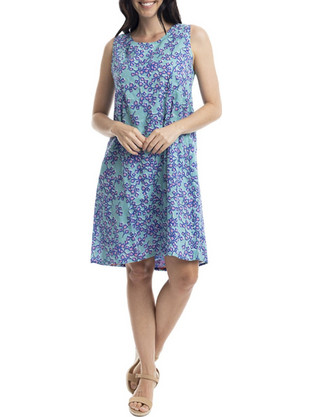 Orientique Mini Καλοκαιρινό Καθημερινό Φόρεμα Floral Γαλάζιο 81292
