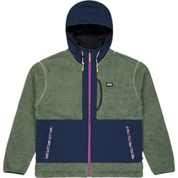 Picture Ανδρική Ζακέτα Fleece με Κουκούλα και Φερμουάρ Χακί MSW408-D