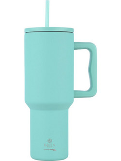 Estia Straw Tumbler XL Save The Aegean Bermuda Green 1.2lt