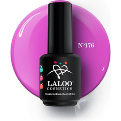 Laloo 176 Βιολετί Ημιμόνιμο Βερνίκι Νυχιών 15ml