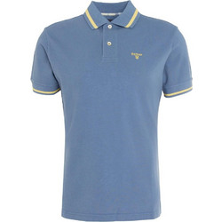 Barbour Tailored Fit Newbridge Ανδρική Μπλούζα Polo Κοντομάνικη Γαλάζια MML1388-BL14