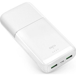 Puro Daily 20 Plus Power Bank 20000mAh 22.5W με 2 Θύρες USB-A & Θύρα USB-C Power Delivery White