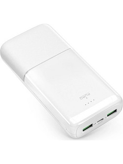 Puro Daily 20 Plus Power Bank 20000mAh 22.5W με 2 Θύρες USB-A & Θύρα USB-C Power Delivery White