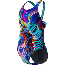 Speedo Digital Allover Leaderback Αθλητικό Παιδικό Μαγιό Ολόσωμο για Κορίτσι Πολύχρωμο 812377-18173