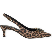 Exe Γόβες Slingback Δερμάτινες με Τακούνι Στιλέτο Καφέ Μπεζ U470035035C9