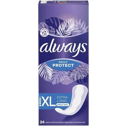 Always Daily Protect Extra Long Σερβιετάκια για Ελαφριά Ροή 4 Σταγόνες 24τμχ
