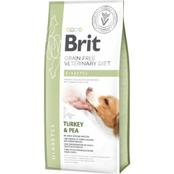 Brit Vetenirary Diet Grain Free Diabetes with Turkey & Pea 12kg
