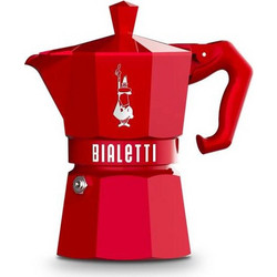 Bialetti Moka Exclusive Μπρίκι Espresso 3Cups Κόκκινο
