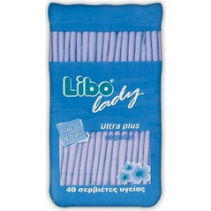 Libo Lady Ultra Plus Regular Σερβιέτες με Φτερά 40τμχ