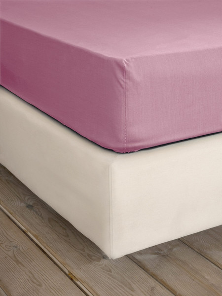 Nima Σεντόνι King Size Βαμβακερό με Λάστιχο 185x205+35 Unicolors Apple Pink