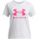 Under Armour Παιδικό T-Shirt Κοντομάνικο Λευκό Φούξια 1389756-100