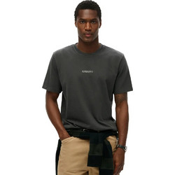 Superdry D1 Micro Logo Ανδρικό Αθλητικό T-Shirt Ανθρακί M1012131A-AFB