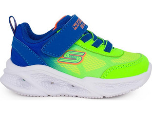 Skechers Παιδικά Sneakers με Φωτάκια Lime Royal Blue 401495N-BLLM