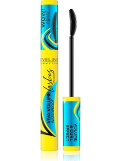 Eveline Viva Lashes Black Αδιάβροχη Mascara για Όγκο 10ml