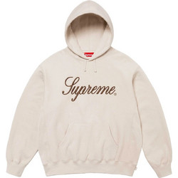Supreme Script Ανδρικό Φούτερ με Κουκούλα & Τσέπες Μπεζ FW24SW56