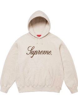 Supreme Script Ανδρικό Φούτερ με Κουκούλα & Τσέπες Μπεζ FW24SW56