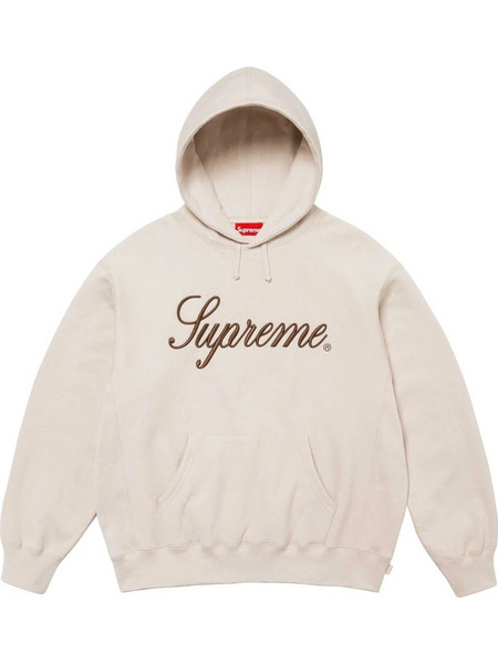 Supreme Script Ανδρικό Φούτερ με Κουκούλα & Τσέπες Μπεζ FW24SW56