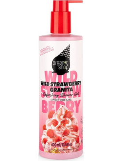 Natura Siberica Organic Shop Wild Strawberry Granita Αφρόλουτρο σε Gel 400ml
