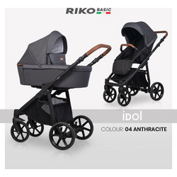 Riko Idol Καρότσι Μωρού 3 σε 1 Anthracite