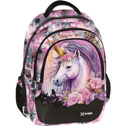 Graffiti Xscape Unicorn Σχολική Τσάντα Πλάτης Δημοτικού Ροζ 259212