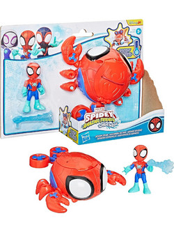 Hasbro Spidey & His Amazing Friends Water-Webs Spider Crab Submarine Φιγούρα Δράσης για 3+ Ετών
