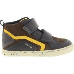 Geox Kiwi Παιδικά Μποτάκια Καφέ Suede με Σκρατς B04A7C022MEC4153