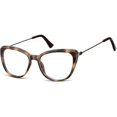 Sunoptic CP121E Γυναικείος Σκελετός Γυαλιών Οράσεως Κοκάλινος Μεταλλικός Μαύρος Ταρταρούγα