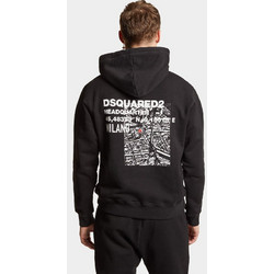 Dsquared2 Ανδρικό Φούτερ με Κουκούλα Μαύρο S74GU0826S25516-900
