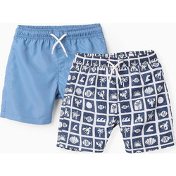 Zippy Sea pattern Σετ Παιδικα Μαγιό Σορτς για Αγόρι Γαλάζιο Navy Μπλε 31070712006