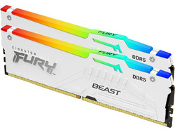 Kingston Fury Beast RGB 16GB (2X8GB) DDR5 RAM 5200MHz C40 White