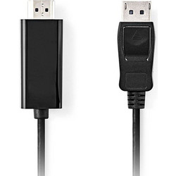 Nedis Καλώδιο DisplayPort 1.2 to HDMI Male 2m Black CCGL37100BK20