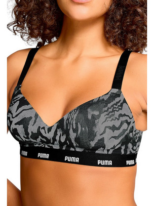 Puma Αθλητικό Μπουστάκι με Μέτρια Στήριξη & Ελαφριά Ενίσχυση Ανθρακί 701231985-001
