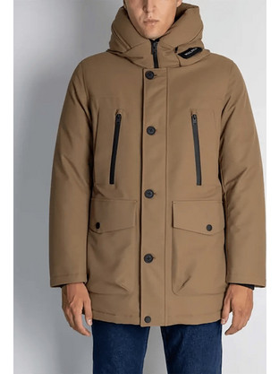 Woolrich Ανδρικό Μπουφάν Χειμωνιάτικο Παρκά Καφέ CFWOOU0931MRUT3735
