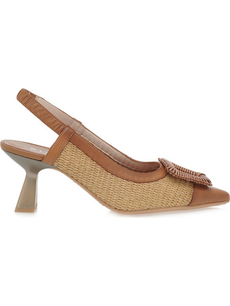 Hispanitas Γόβες Slingback με Λεπτό Ψηλό Τακούνι Ταμπά Μπεζ HV254044