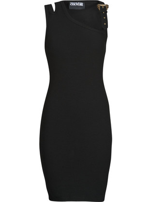 Versace Mini Καλοκαιρινό Φόρεμα για Γάμο / Βάπτιση Μαύρο 78HAO9A3J0004899