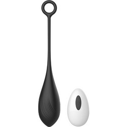 Belle Love Egg Δονητής Egg για Ζευγάρια με Τηλεχειριστήριο Μαύρος