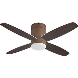 Evivak 804038 Ανεμιστήρας Οροφής 40cm 35W με Φως & Τηλεχειριστήριο Καφέ