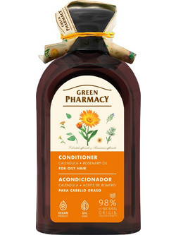 Green Pharmacy Calendula & Rosemary Oil Φυτικό Conditioner για Επανόρθωση για Λιπαρά Mαλλιά 300ml