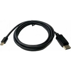 3GO Καλώδιο DisplayPort to DisplayPort Male 2m Black CMDPDP-2M