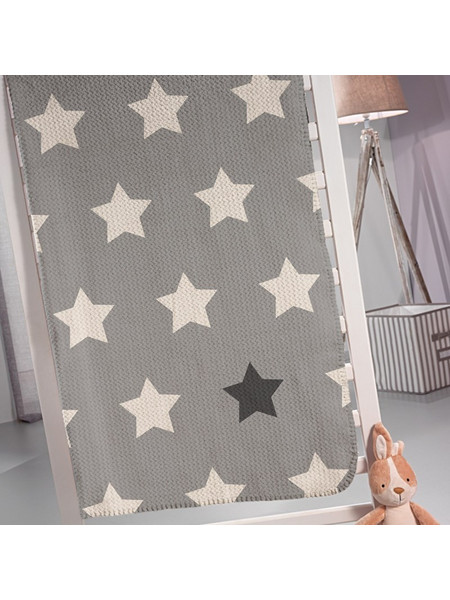 Saint Clair Παιδική Κουβέρτα Βελουτέ Pirineo 160x220 Γκρι
