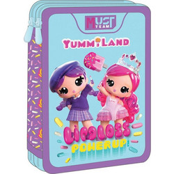 Must Yummiland Κασετίνα Γεμάτη με 2 Θήκες Γαλάζια Λιλά 390111