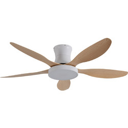 It-Lighting Denali Ανεμιστήρας Οροφής 132cm 45W με Φως & Τηλεχειριστήριο Λευκός Καφέ