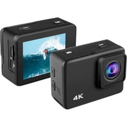 V22 Action Camera 4K Ultra HD με WiFi και Οθόνη Μαύρη