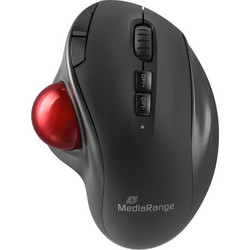 MediaRange MROS263 Ασύρματο Ποντίκι Εργονομικό με Trackball Black