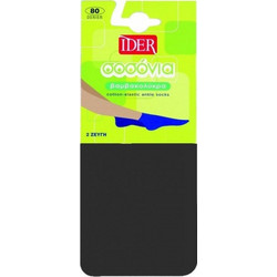 Ider Γυναικείες Κάλτσες Κοντές Ανθρακί 2Pack 907Ν