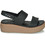 Crocs Brooklyn Low Wedge Ανατομικές Καλοκαιρινές Γυναικείες Πλατφόρμες Χαμηλές Μαύρες 206453-07H