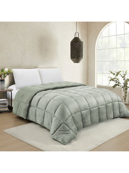 Melinen Κουβερτοπάπλωμα Μονό Hollowfiber 160x220 Shelby Soft Olive